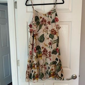 Never worn floral chiffon summer dress